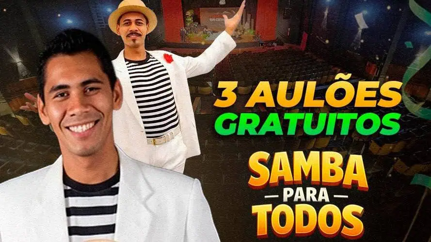 Teatro da Ilha promove aulões gratuitos de Samba 