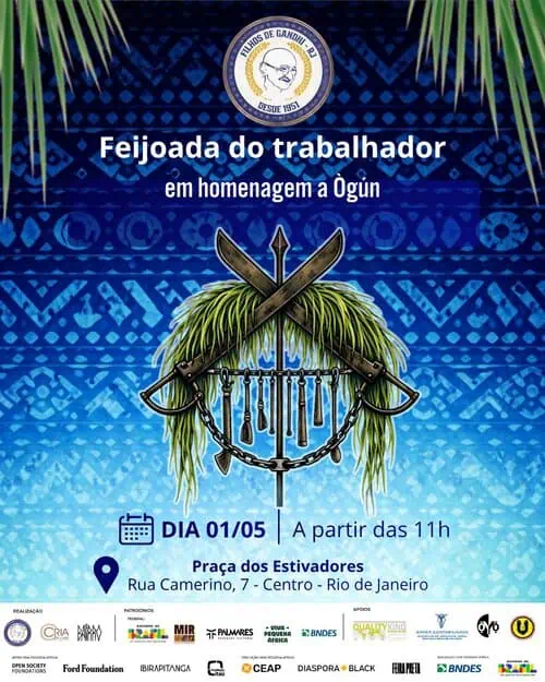 Afoxé Filhos de Gandhi celebra o dia do trabalhador com uma grande festa