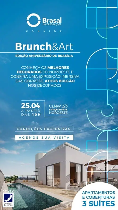 Brasília 66 anos: Brasal Incorporações e Fundação Athos Bulcão promove