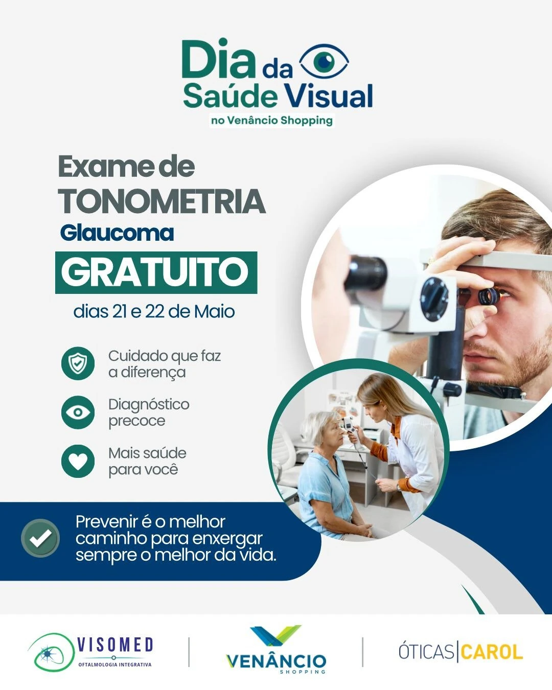Venâncio Shopping realiza Dia da Saúde Visual