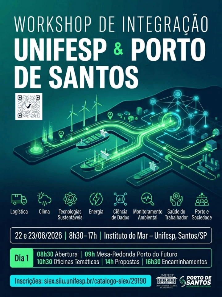 Unifesp e Autoridade Portuária de Santos promovem workshop