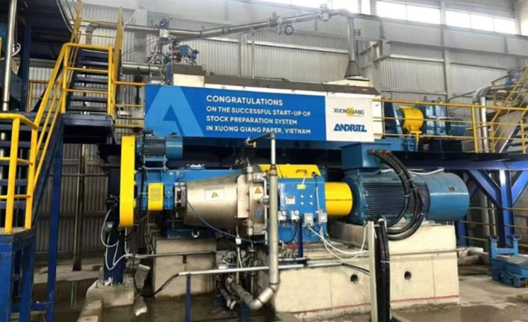 Xuong Giang Paper inicia com sucesso sistema de preparação de massa da ANDRITZ no Vietnã